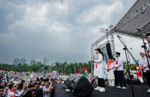 Puan Desak Israel Hentikan Agresi Militer di Aksi Bela Palestina