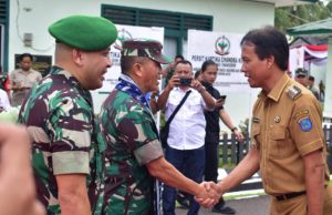 Hari Pertama Kerja, Pj. Bupati OKI Terima Kunker Pangdam II/Sriwijaya