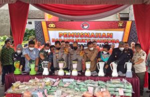 Polda Sumsel Musnahkan Barang Bukti Narkoba Hasil Ungkap Kasus Periode Januari Hingga Februari 2024