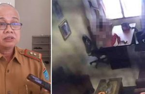 Astagfirullah, Oknum Camat dan Bendahara di OI Berduaan Setengah Bugil Dalam Kantor
