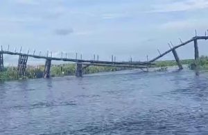 Jembatan Penghubung di Tulung Selapan Ambruk, Ganggu Aktivitas Warga
