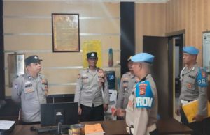 Gaktikplin Bid Propam Polda Sumsel Lakukan Pemeriksaan Terhadap Personel Polsek Kayuagung