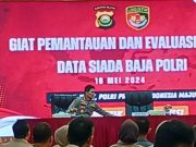 Giat Evaluasi Input Data Si Ada Baja Slog Polri di Polda Sumsel