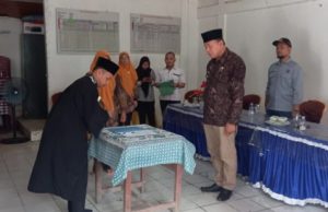 Pelantikan PAW Anggota BPD Lingkis Masa Bakti 2020 Sampai 2026 Berlangsung Khidmat