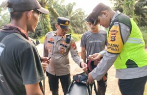 Cegah Kejahatan Jalanan, Polsek Petir Rutin Gelar Patroli dan Razia