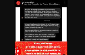 Miris, Keluarga Pasien di RSUD Kayuagung Kehilangan 3 Unit Handphone Sekaligus, Kok Bisa?