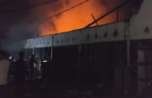 7 Kios Pasar Kayuagung Hangus Terbakar