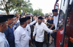 Pemkab OKI Sambut Kepulangan Jamaah Haji Kloter 18