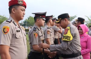 34 Personel Polres OKI Naik Pangkat