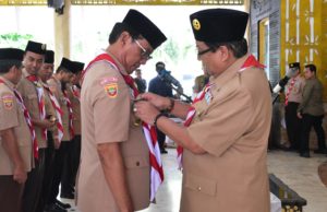 Pengurus Baru Gerakan Pramuka Kabupaten OKI Resmi Dilantik