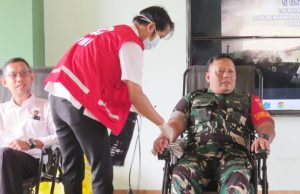 Meriahkan HUT TNI ke-79, Kodim OKI Gelar Bakti Kesehatan Donor Darah
