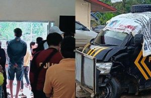 Oknum Polisi Tabrak Warga, Warga Geruduk Polsek Lempuing Jaya OKI