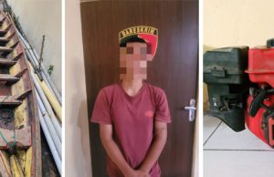 Pelaku Pencurian Perahu di Desa Terusan Menang Ditangkap Polsek SP Padang