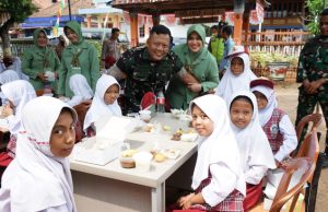 Tingkatkan Gizi, Kodim 0402/OKI-OI Lanjutkan Program Unggulan Kodam II/Sriwijaya ‘Dapur Masuk Sekolah’