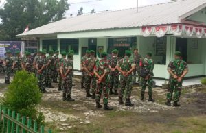 Matangkan Kesiapan Jelang Pilkada, Danramil 402/03 SP Padang Gelar Apel Siaga Pasukan