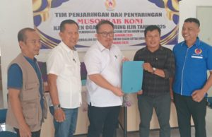 Di Hari Terakhir, Deny Sahid Daftar Calon Ketua KONI OKI