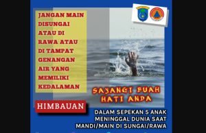 BPBD OKI Ingatkan Orang Tua: Awasi Anak Bermain di Dekat Sungai!