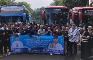 H. Iskandar Fasilitasi Warga Sumsel Mudik Gratis ke Kampung Halaman
