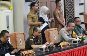 Kasdim 0402/OKI Hadiri Pidato Perdana Bupati Muchendi