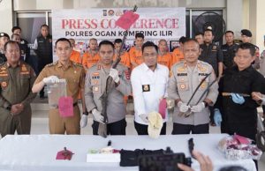 Polres OKI Ringkus Pelaku Penembakan, Barang Bukti Senpi Rakitan Disita