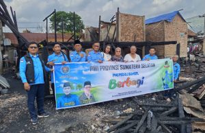 PWI Sumsel Salurkan Bantuan untuk Korban Kebakaran di 1 Ulu Palembang