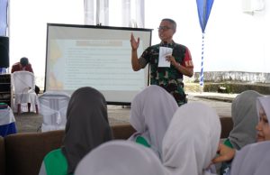 Kasdim 0402/OKI Sampaikan Materi Bela Negara Kepada Mahasiswa Uniski