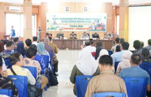 Dandim 0402/OKI Hadiri Rakor Opla Cetak Sawah Rakyat dan Sosialisasi Brigade Pangan 2025