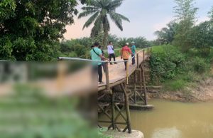 Infrastruktur Terdampak Banjir, Jembatan Kali Deras Mesuji Tak Bisa Dilalui