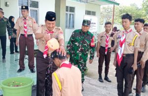 59 Anggota Baru Saka Wira Kartika Koramil 402-10/Kayuagung Resmi Dilantik