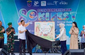Festival Literasi OKI 2025, Ike Muchendi Luncurkan Buku ‘Yuk Gotong Royong’