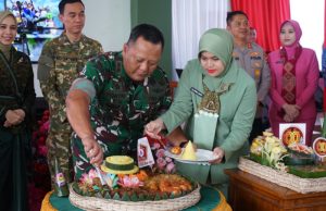 Kodim 0402/OKI-OI Rayakan HUT TNI ke-80 dengan Doa dan Pemotongan Tumpeng
