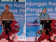 Kunker ke SP Padang, Ketua TP PKK & Bupati OKI Sampaikan Pesan serta Fokus Program Strategis Pemerintah