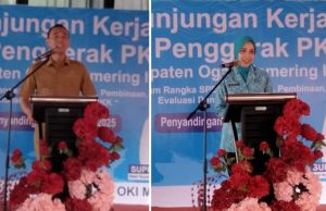 Kunker ke SP Padang, Ketua TP PKK & Bupati OKI Sampaikan Pesan serta Fokus Program Strategis Pemerintah