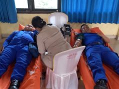 Semarak HUT ke-75 Polairud, Personel Polres OKI Ikut Donor Darah di Polda Sumsel
