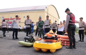 Polres OKI Gelar Apel Kesiapan Tanggap Darurat Bencana Hidrometeorologi, Kapolri Tekankan 8 Instruksi Penting