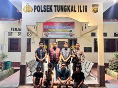 Polres Banyuasin Tangkap Empat Pelaku Pencurian Pipa Besi Milik Pertamina