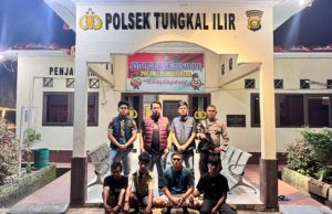 Polres Banyuasin Tangkap Empat Pelaku Pencurian Pipa Besi Milik Pertamina