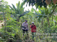 Bhabinkamtibmas Polsek Pulau Rimau Gerakkan Warga Dukung Program Swasembada Pangan Presiden