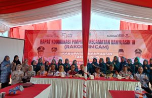 Pemerintah Kecamatan Banyuasin III Gelar Rakorpimcam