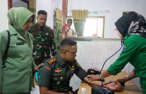 Semarak Hari Juang Kartika TNI AD 2025, Kodim 0402/OKI-OI Gelar Donor Darah dan Layanan Kesehatan Gratis