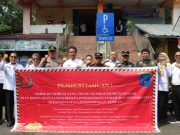 Sinergi Forkopimda, Dandim 0402/OKI-OI Turun Langsung Pasang Stiker Penunggakan di Pasar Kayuagung