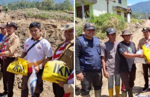 Relawan Pramuka OKI Turun ke Agam, Bantu 250 Keluarga Terdampak Banjir dan Longsor