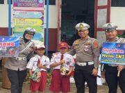 Melalui PSA, Satlantas Polres OKI Edukasi Pelajar SD Tentang Keselamatan Lalu Lintas