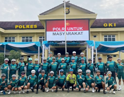 GOBAR MUSI, Gowes 88 Km Hingga ke Polres OKI