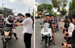 Semangat Ramadan, Kejari OKI Bagikan Takjil untuk Warga yang Melintas
