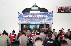 Peringatan Nuzulul Qur’an di Masjid Al Faruq Polres OKI, Momentum Memperkuat Iman dan Integritas Personel