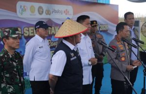 Dandim 0402/OKI-OI Hadiri Penanaman Jagung Serentak Bersama Kapolri di Ogan Ilir