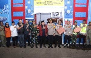 Polres Banyuasin Siapkan Pengamanan Ketat Malam Takbiran Idul Fitri, Forkopimda Tinjau Pos Pam
