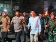 Takbir Bergema, Pawai Keliling Semarakkan Malam Lebaran di Kayuagung