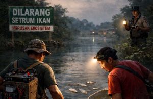 Kades Pantai Diduga Suruh Warga Setrum Ikan, Berpotensi Rusak Ekosistem Sungai